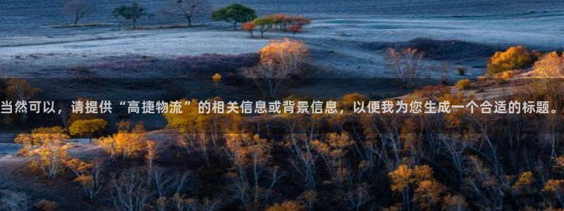 超凡国际黑款：当然可以，请提供“高捷